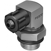 Штуцер ниппельный угловой с накидной гайкой Festo LCKN-M5-PK-4
