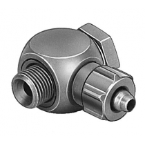 Штуцер ниппельный угловой с накидной гайкой Festo LCK-1/8-PK-4-KU (комплект 1 шт)