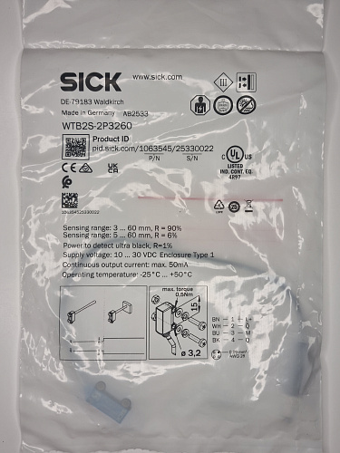 Оптический датчик Sick WTB2S-2P3260