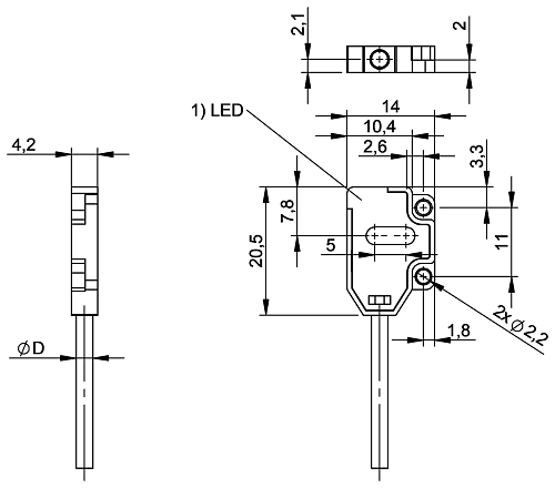 Диффузный датчик Balluff BOS02H7