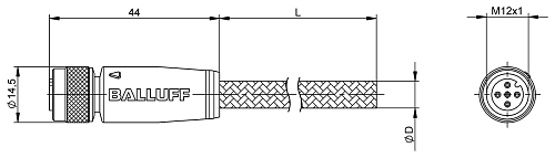 Кабель Balluff BCC0F94