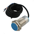 SL-30P10C INNOCONT, Индуктивный датчик, M30х1,5, L=78 мм, экранированный, зона срабатывания 10 мм, -25 +60 С, 12…24 VDC, IP65, выход: PNP NO, макс. ток 200 мА, кабель 2 м