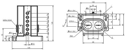 Механический многопозиционный концевой выключатель Balluff BNS00LW