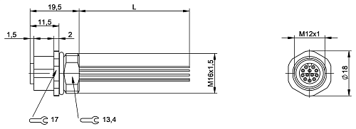 Розетка Balluff BCC0E5A
