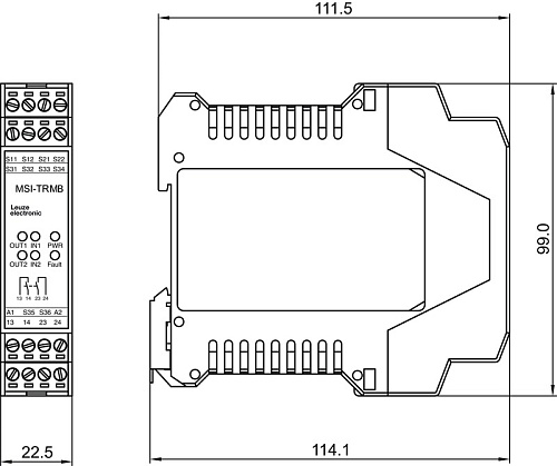 Предохранительное реле Leuze MSI-TRMB-01 (арт. 547931)