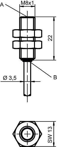 Индуктивный датчик Leuze ISS 208MM/4NO-2E0