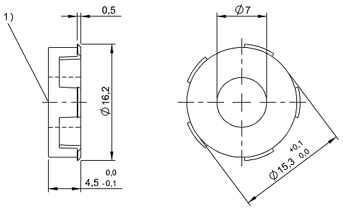 Метка LF RFID Balluff BIS00KK