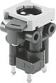 Распределитель для монтажа на лицевой панели Festo SV/O-3-PK-3X2