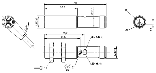 Световозвращающий датчик Balluff BOS01TT