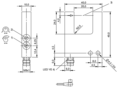 Вилочный датчик Balluff BGL000T