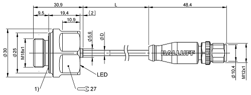 Ультразвуковой датчик Balluff BFD0002