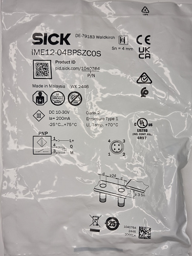 Индуктивный датчик SICK IME12-04BPSZC0S
