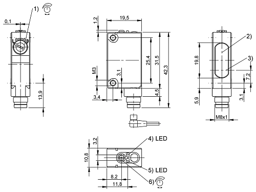 Диффузный датчик Balluff BOS029M