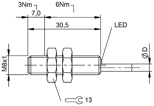 Датчик магнитного поля Balluff BMF000M