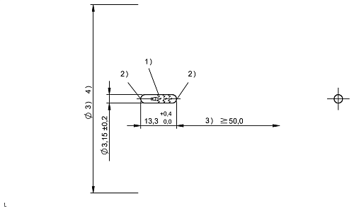 Метка LF RFID Balluff BIS003N