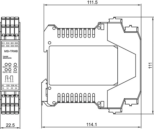 Предохранительное реле Leuze MSI-TRMB-02 (арт. 547932)