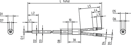 Оптоволоконный кабель Leuze GF-ETG-BR-630-IQ