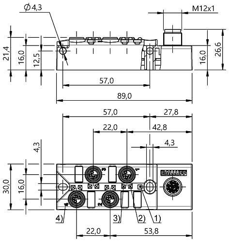 Соединительный блок Balluff BPI00AC