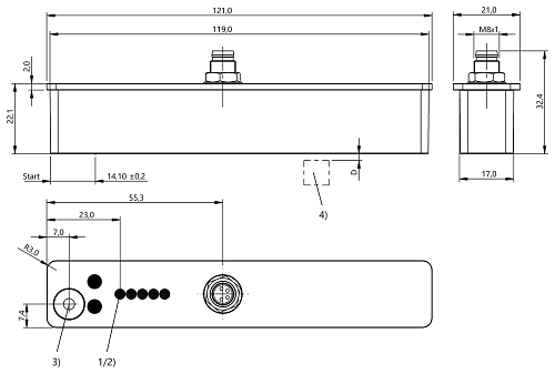 Индуктивный датчик Balluff BIP000E