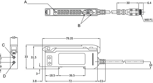 Усилитель Leuze LV462C/24-150-M8