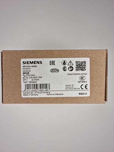 3RT2026-1AP00 Siemens Контактор