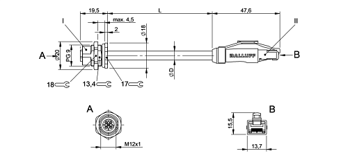 Разъем Balluff BCC0FZ0