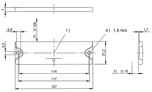 Метка UHF RFID Balluff BIS00NL