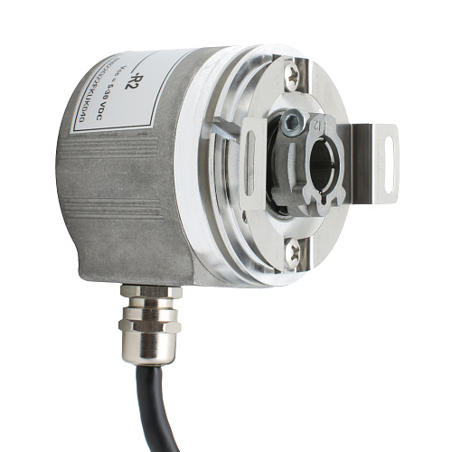 EIP 58HO 12630V3000-R2 INNOCONT, Инкрементальный энкодер D=58мм, полый вал 12мм, 3000 имп/об, 5…30VDC, выход TTL/HTL с инверсией, IP54, -20…+85°C, радиальный кабель 2м