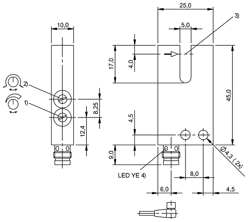 Вилочный датчик Balluff BGL001W