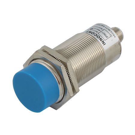 SLI-30P15C INNOCONT, Индуктивный датчик, M30х1,5, L=78 мм, неэкранированный, зона срабатывания 15 мм, -25 +60 С, 12…24 VDC, IP67, выход: PNP NO, макс. ток 200 мА, разъем M12