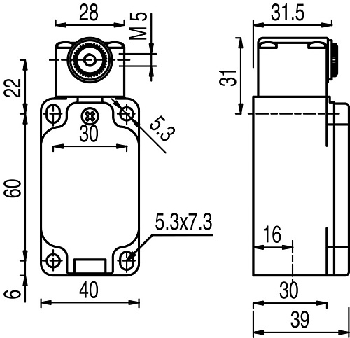 Переключатель Leuze S300-P13C1-M20-CB