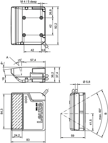 Сканер штрихкодов Leuze BCL 208i SM 110 (арт. 50143209)