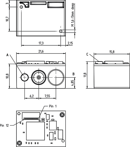 Сканер штрихкодов Leuze DCR50M2/R2-S7