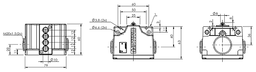 Механический многопозиционный концевой выключатель Balluff BNS02AH
