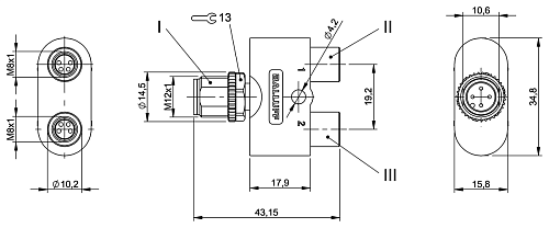 Тройник Balluff BCC0MW9