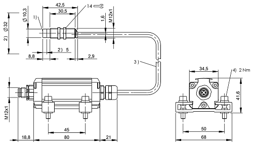 Считыватель LF RFID Balluff BIS00UJ