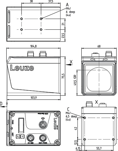 Датчик позиционирования Leuze AMS 107i 40