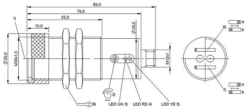 Диффузный датчик Balluff BOS0134