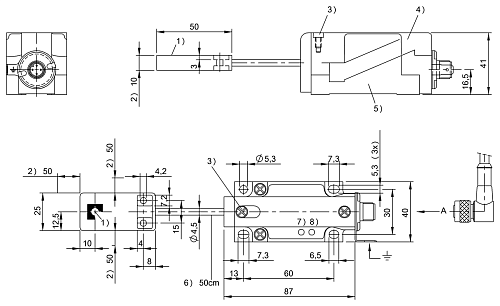 Считыватель LF RFID Balluff BIS00E2