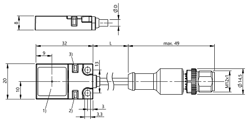 Индуктивный датчик Balluff BES01W2