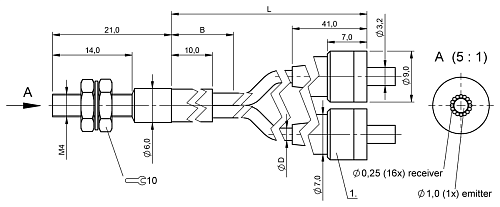 Волоконно-оптический датчик Balluff BFO00C9