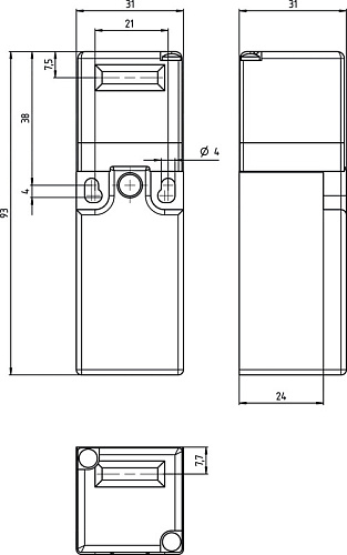 Предохранительный выключатель Leuze S20-P3C1-FH (арт. 50150001)
