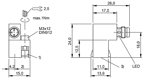 Датчик магнитного поля Balluff BMF0020