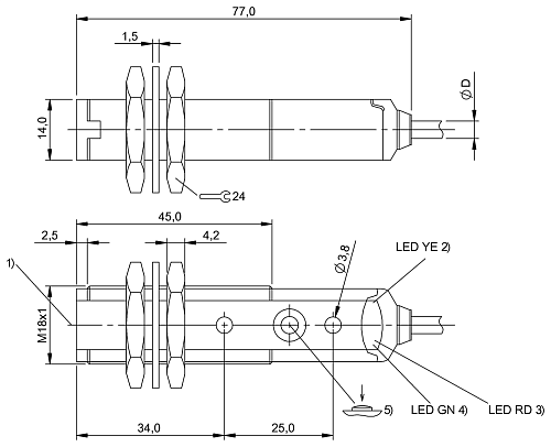 Контрастный датчик Balluff BKT000F