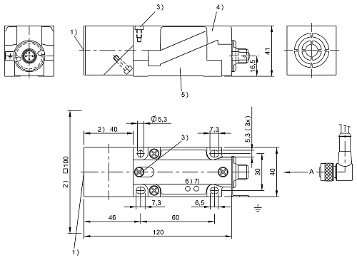 Считыватель LF RFID Balluff BIS00CZ