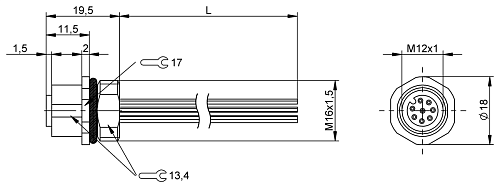 Розетка Balluff BCC0E56