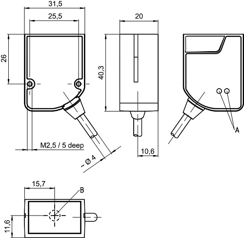 Сканер штрихкодов Leuze DCR55M2/UB-1800-S6