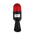 SL70B-HFL-024-R INNOCONT, Светосигнальный маячок с усиленным звуком, диаметр основания 70мм, L=245мм, светодиод (мигающее), зуммер 100дБ, цвет: красный, 24VDC, IP54. кабель 0,7м