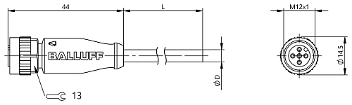 Кабель Balluff BCC0M51