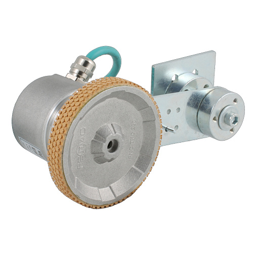 EIM 5025OR5-R2 INNOCONT, Инкрементальный энкодер D=50мм с мерным колесом L=250мм, контактная поверхность - резина, профиль ребристый, 1имп/0,5мм, 5…30VDC, выход HTL, IP64, -20…+85°C, радиальный кабель 2м